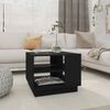 vidaXL Coffee Table Black Engineered wood Small Coffee Table Square