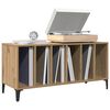 vidaXL Record Player Cabinet Artisan Oak Engineered Wood, Metal Medium