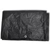 vidaXL Garden Furniture Cover Set of 2 Black Polyethylene Large