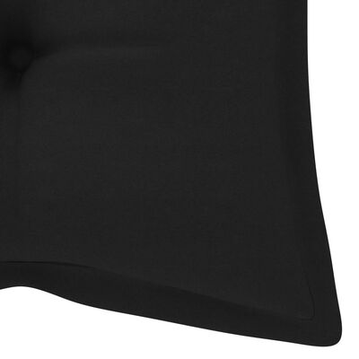 vidaXL Garden Bench Cushion Black 47.2"x19.7"x2.8" Fabric