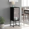 vidaXL Side Cabinet Black Engineered wood Medium Side Cabinet