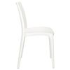 vidaXL Garden Chair Set of 2 White Polypropylene Medium Stackable