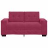 vidaXL Sofa Wine Red 62.99 x 30.31 x 32.28 in Fabric