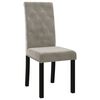 vidaXL Dining Chairs 6 pcs Light Gray Velvet