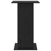 vidaXL Bar Table with Shelf Black Oak 60 x 60 x 100 cm Engineered wood