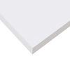 vidaXL Wall Shelf Set of 2 High gloss white Honeycomb MDF, metal Medium