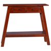 vidaXL Console Table Classic Brown Solid Mahogany Wood Medium