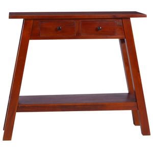 vidaXL Console Table Classic Brown Solid Mahogany Wood Medium