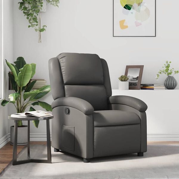 vidaXL Recliner Chair Gray
