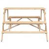 vidaXL Picnic Table With Bench Natural Wood Solid fir wood Standard
