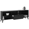 FMD TV Cabinet Black Melamine-coated particle board Medium TV Cabinet
