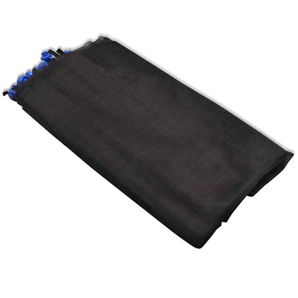 vidaXL Safety Net Black Polyethylene Fits 12 ft trampolines with 8 poles