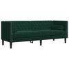 vidaXL Chesterfield Sofa Set Dark green
