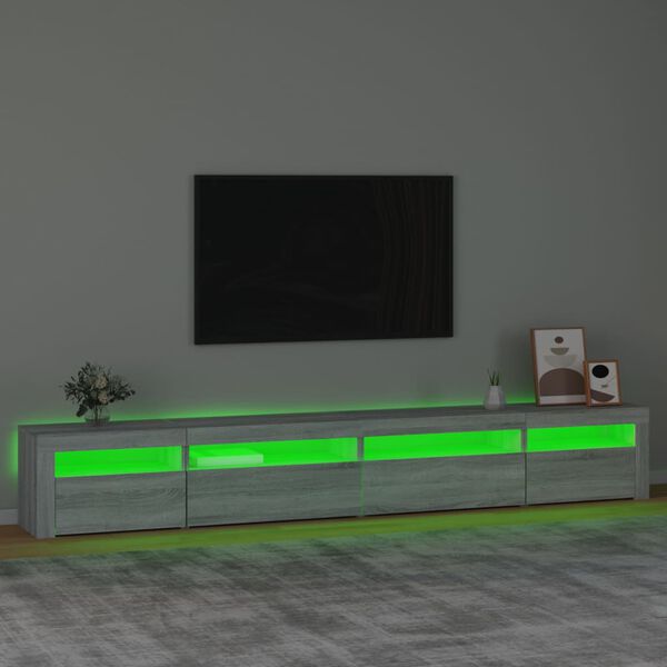 vidaXL TV Cabinet Grey Sonoma Engineered wood Large TV Cabinet
