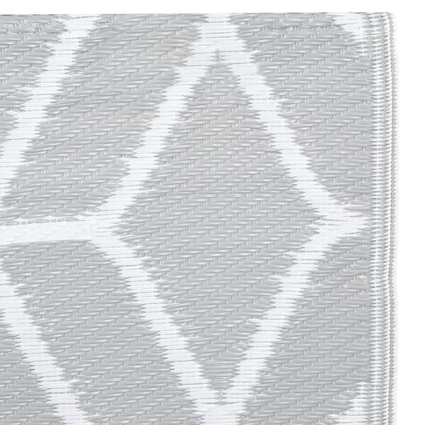vidaXL Outdoor Carpet Grey Polypropylene 31.5 x 59.1 in Outdoor Carpet