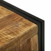 vidaXL Storage Box 80 x 50 x 50 cm Rough mango wood and metal
