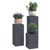 vidaXL Plant Stand 3 pcs Anthracite Steel