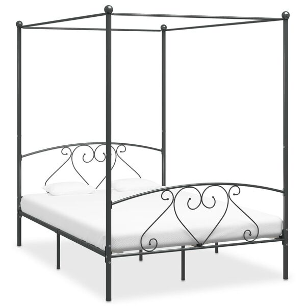 vidaXL Bed Frame Classic/Traditional Canopy Bed Frame Rectangular