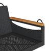 vidaXL Patio Swing Bench Black