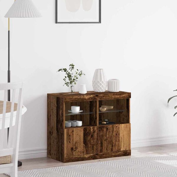 vidaXL Sideboard Brown 81 x 37 x 67 cm Engineered wood