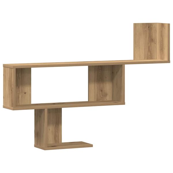 vidaXL Wall Shelf Artisian Oak 39.4x5.9x27.6" Engineered Wood