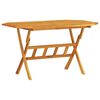 vidaXL Garden Dining Set Folding 7 pcs Brown solid acacia wood