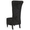vidaXL High Back Chair Black Velvet (100% polyester), solid wood, plywood
