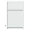 vidaXL Bedside Cabinet Set of 2 White Engineered wood