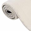 vidaXL Shaggy Rug Cream white 100% Polyester 94.5 x 133.9 in Shaggy Rug