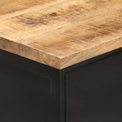 vidaXL Sideboard 39.4"x13.8"x30.3" Solid Rough Mango Wood