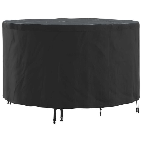 vidaXL Outdoor Furniture Cover Black 128 x 128 x 71 cm 600D fabric