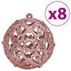 vidaXL Christmas Bauble Set of 100 Pink and Rose Polystyrene (PS)