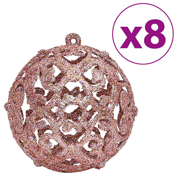 vidaXL Christmas Bauble Set of 100 Pink and Rose Polystyrene (PS)