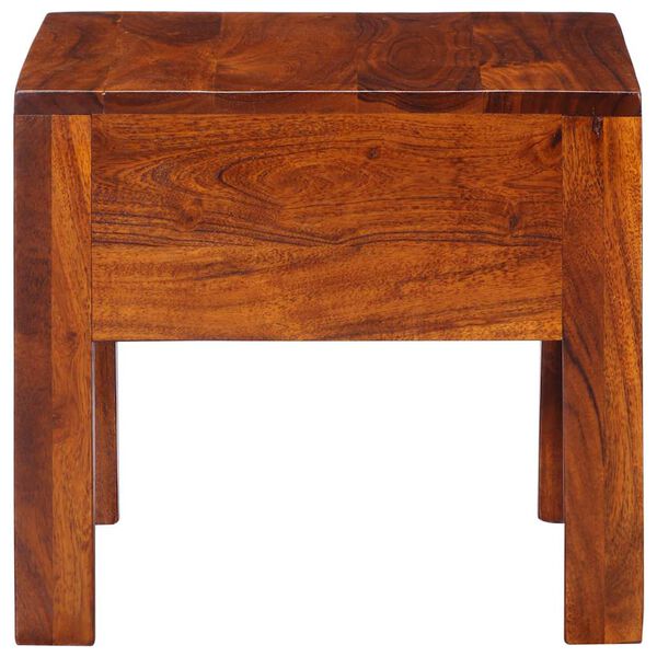 vidaXL Nightstand Honey brown Solid Acacia wood 15.7 x 15.7 x 14.2 in