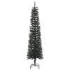 vidaXL Christmas Tree Green and White PVC, Steel 82.7 in tall