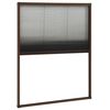 vidaXL Window Screen Brown frame with black mesh