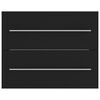 vidaXL Sink Cabinet Black Engineered Wood Medium Bathroom Cabinet