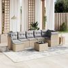 vidaXL Garden Sofa Set Mix of Beige & Grey Cushions