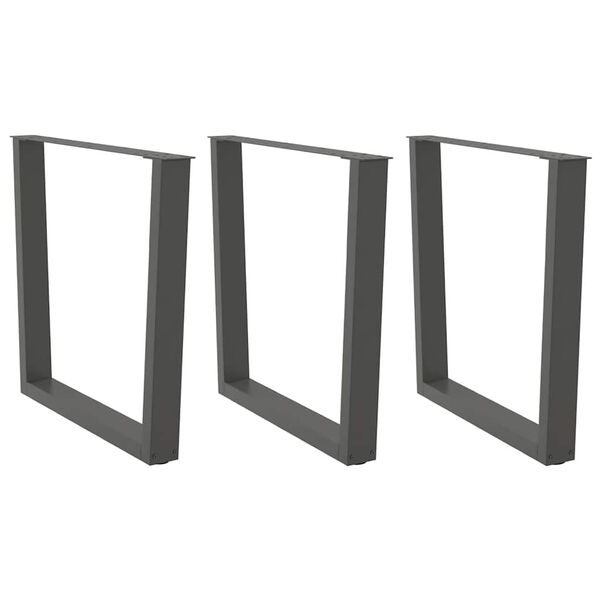 vidaXL Dining Table Leg Anthracite Powder-coated steel