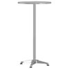 vidaXL Outdoor Bar Table Silver Aluminum, Stainless Steel Small