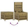 vidaXL Garden Sofa Set Natural wood color Vacuum pressure treated pinewood