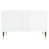 vidaXL Coffee Table High gloss white Engineered wood, metal Medium