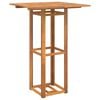 vidaXL Bistro Table Natural Solid Acacia wood Tall Simple Square
