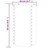 vidaXL Garden Planter Grey Powder-coated steel Medium Tough