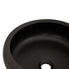 vidaXL Countertop Basin Black and Brown Round &Phi;16.1x5.5" Ceramic