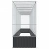 vidaXL Aviary with Extension Silver 328.5"x42.1"x83.5" Steel