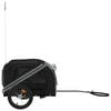 vidaXL Pet Bike Trailer Black and Gray Oxford Fabric and Iron