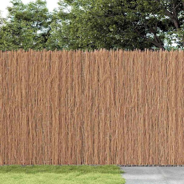 vidaXL Brushwood Fence Brown 236.22 x 59.06 in Brushwood