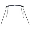 vidaXL 3-bow Bimini Top with Mesh Sidewalls 72.0x(53.9-59.8)x53.9"