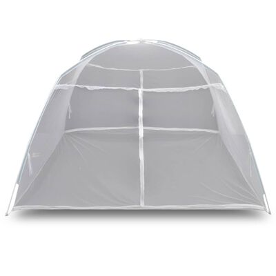 vidaXL Camping Tent 78.7"x59.1"x57.1" Fiberglass White